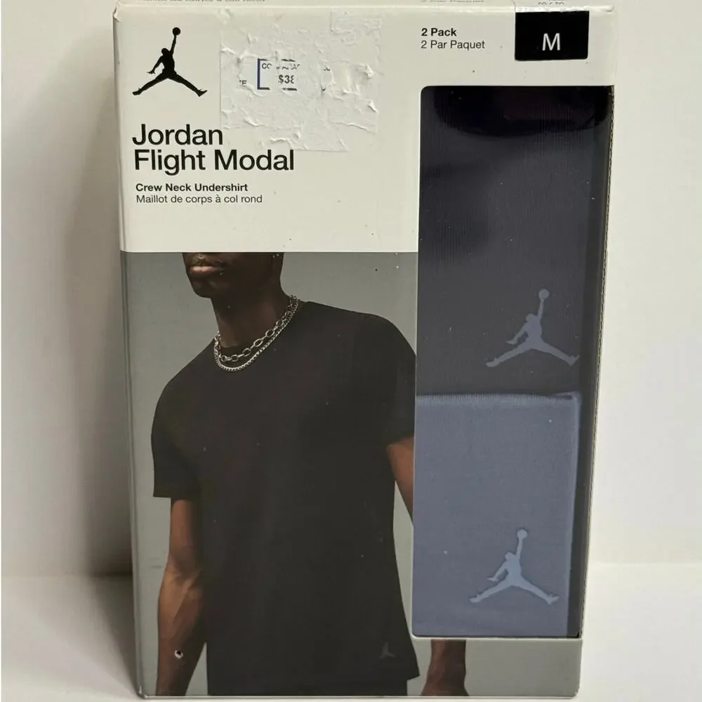 Jordan Flight Modal 2 Pack Crew Neck Shirts sz: MEDIUM NEW IN BOX